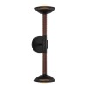 Applique ARDEN 11W LED Noir Mat & Bois de noyer ELSTEAD LIGHTING ALM-ARDEN-LED-2WB-MB