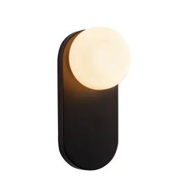 Applique ARIEL 40W MAX E27 Noir Mat ELSTEAD LIGHTING ALM-ARIEL-1WB-MB-OP