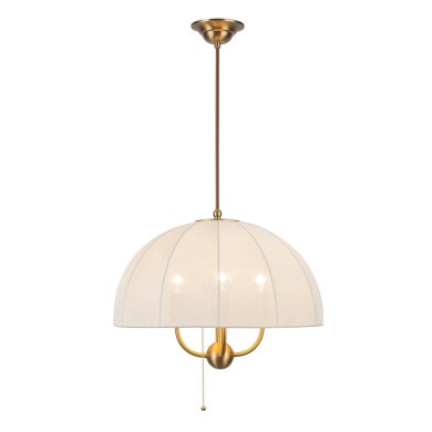 Suspension CROSBY 4x40W MAX E14 Crème & Or ELSTEAD LIGHTING ALM-CROSBY-P-M-BG