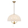 Suspension CROSBY 4x40W MAX E14 Crème & Or ELSTEAD LIGHTING ALM-CROSBY-P-M-BG