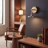 Applique ISSA 11W LED Or brossé ELSTEAD LIGHTING ALM-ISSA-1WB-BG