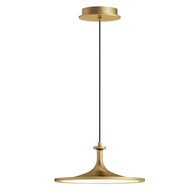 Suspension ISSA 20W LED Or brossé ELSTEAD LIGHTING ALM-ISSA-P-M-BG