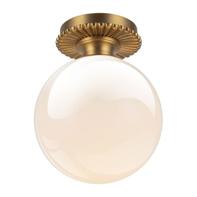 Plafonnier OTIS 40W MAX E27 Or brossé ELSTEAD LIGHTING ALM-OTIS-F-BG-OP