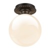 Plafonnier OTIS 40W MAX E27 Noir Mat ELSTEAD LIGHTING ALM-OTIS-F-MB-OP