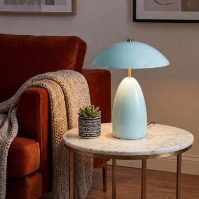 Lampe POPPY 8W LED Bleu Clair ELSTEAD LIGHTING ALM-POPPY-TL-M-CB