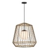 Suspension Extérieur ARLEN 60W MAX E27 Noir & Rotin Cage ELSTEAD LIGHTING HK-ARLEN-P1-L-BK