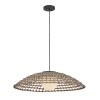 Suspension Extérieur ARLEN 60W MAX E27 Noir & Rotin ELSTEAD LIGHTING HK-ARLEN-P2-L-BK