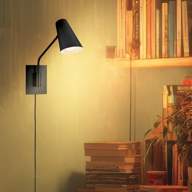 Applique BRAY 60W MAX E27 Noir ELSTEAD LIGHTING HK-BRAY-1WB-BK