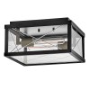 Plafonnier MONTE 2x60W MAX E27 Noir ELSTEAD LIGHTING HK-MONTE-F-BK