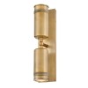 Applique Extérieur PRATT Double 8W GU10 Laiton ELSTEAD LIGHTING HK-PRATT-2LT-SPOT-HB