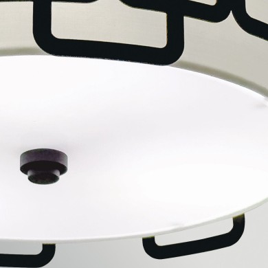 Plafonnier SABINA 3x60W MAX E27 Noir ELSTEAD LIGHTING HK-SABINA-3F-BK