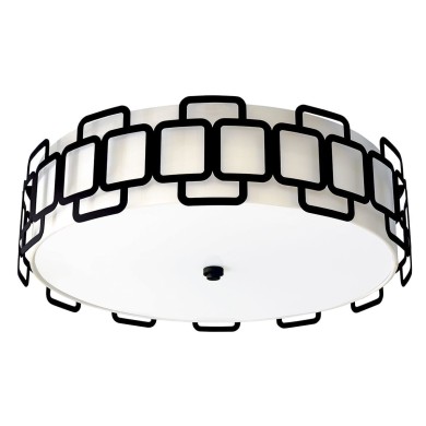Plafonnier SABINA 4x60W MAX E27 Noir ELSTEAD LIGHTING HK-SABINA-4F-BK
