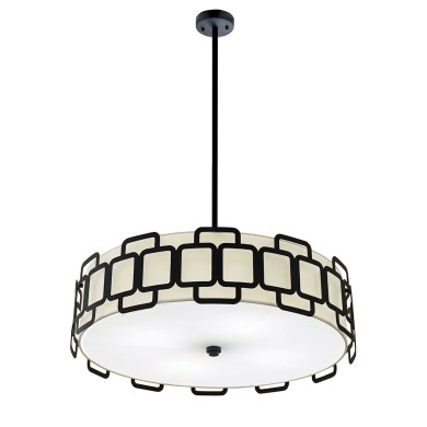 Suspension SABINA 4x60W MAX E27 Noir ELSTEAD LIGHTING HK-SABINA-4P-BK