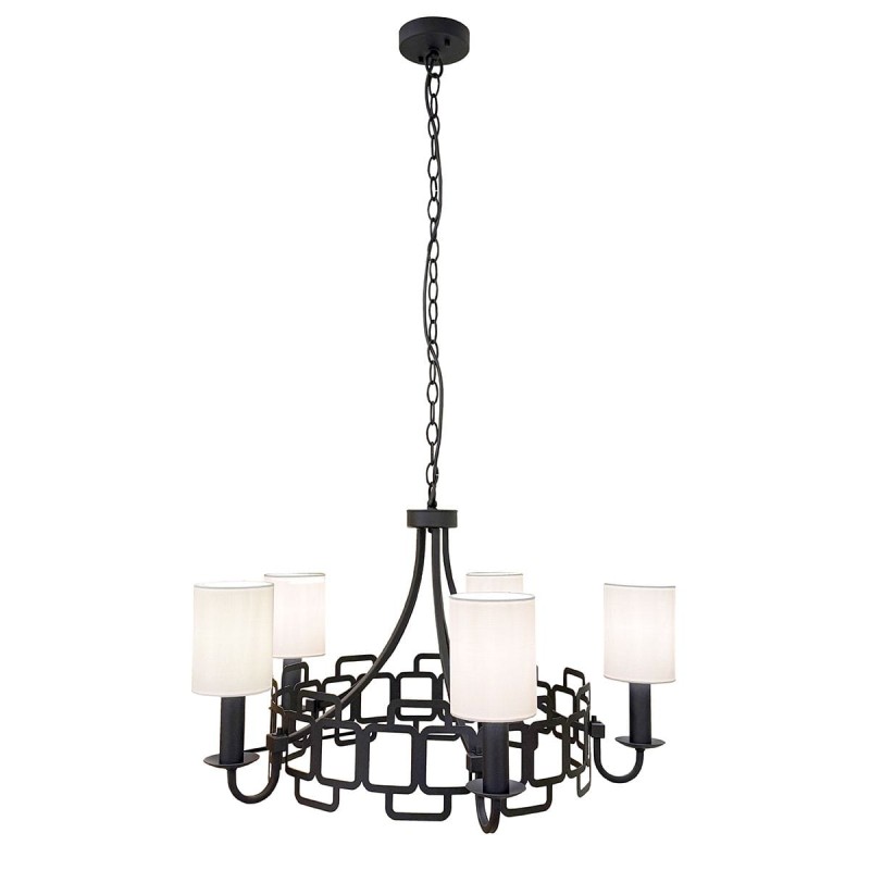 Lustre SABINA 5x40W MAX E14 Noir ELSTEAD LIGHTING HK-SABINA5-BK
