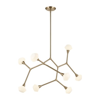 Suspension CASSISUS L 3W G9 Bronze Champagne ELSTEAD LIGHTING KL-CASSIUS-8P-CPZ