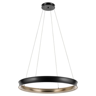 Suspension LAROUSSE 110W LED Noir & Laiton ELSTEAD LIGHTING KL-LAROUSSE-LED-L-BKB