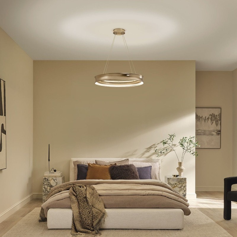 Suspension LAROUSSE 74W LED Bronze Champagne ELSTEAD LIGHTING KL-LAROUSSE-LED-M-CPZ