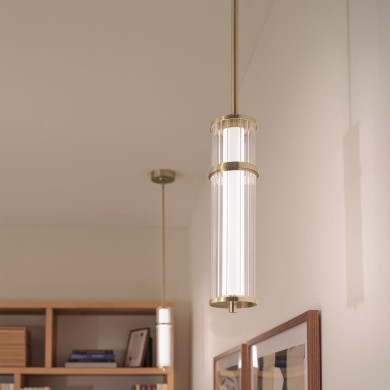 Suspension RIVEN 15W LED Bronze Champagne ELSTEAD LIGHTING KL-RIVEN-LED-MP-CPZ