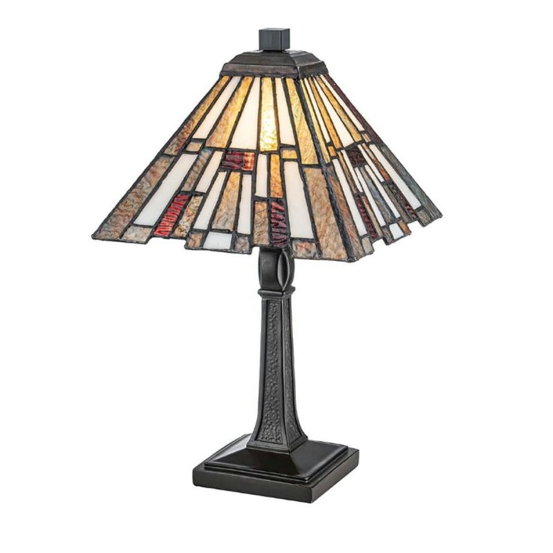 Lampe INGLENOOK 40W MAX E14 Bronze & Verre d'Art ELSTEAD LIGHTING QZ-INGLENOOK-TL-S