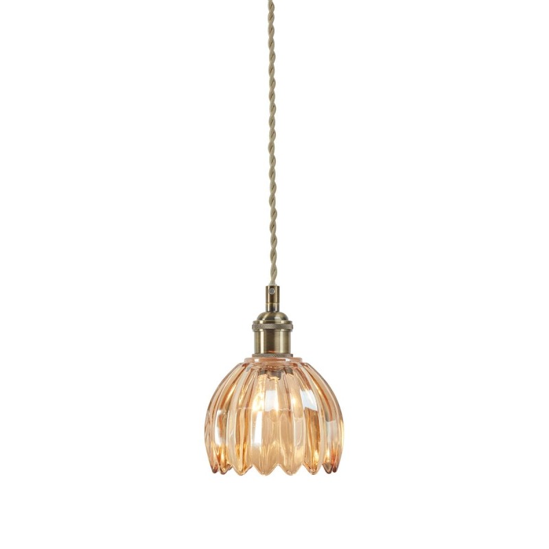 Suspension GOTA Laiton et ambre 40W Max E14 MARKSLOJD 109137