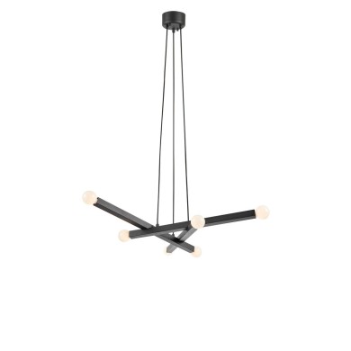 Suspension STACK Noir 6x40W Max E14 MARKSLOJD 109155