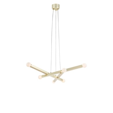 Suspension STACK Laiton 6x40W Max E14 MARKSLOJD 109157