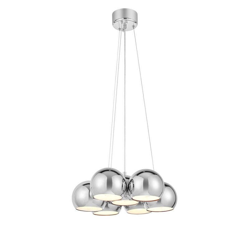 Suspension CUPOLO rond Chrome 7x40W Max E14 MARKSLOJD 109167