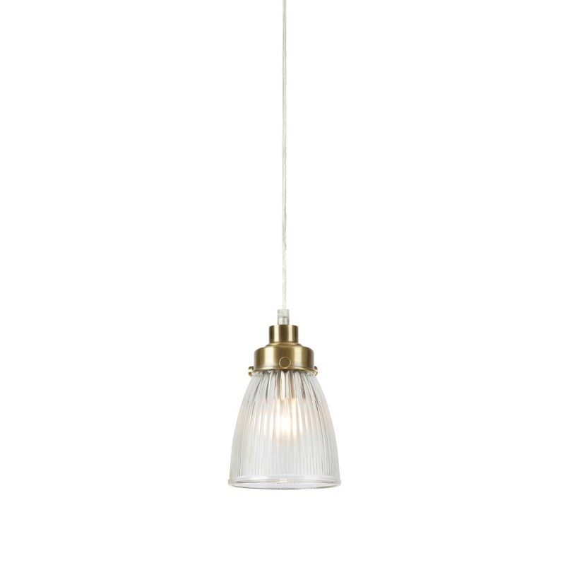 Suspension BELLIS Transparent et laiton 40W Max E14 MARKSLOJD 109010