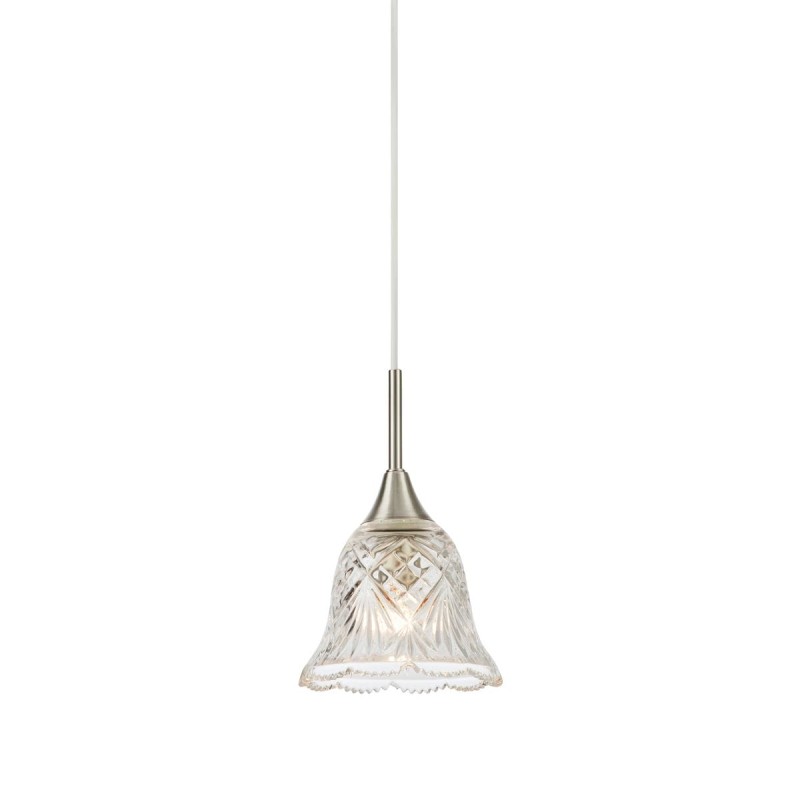 Suspension LUNA Transparent et nickel satiné 40W Max E14 MARKSLOJD 109012