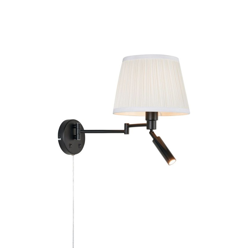 Applique PIVOT Blanc cassé et noir 60 & 4W E27 & LED MARKSLOJD 109016