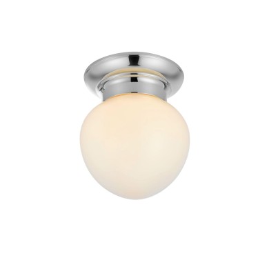 Plafonnier Salle de Bain RONDA Blanc et chrome 40W Max E27 MARKSLOJD 109029