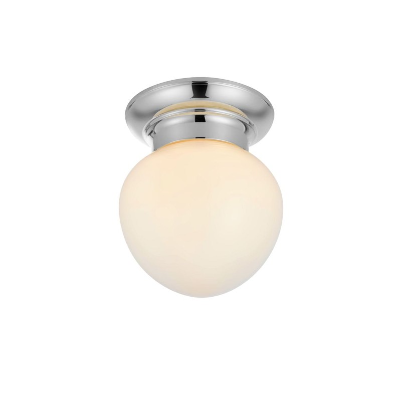 Plafonnier Salle de Bain RONDA Blanc et chrome 40W Max E27 MARKSLOJD 109029