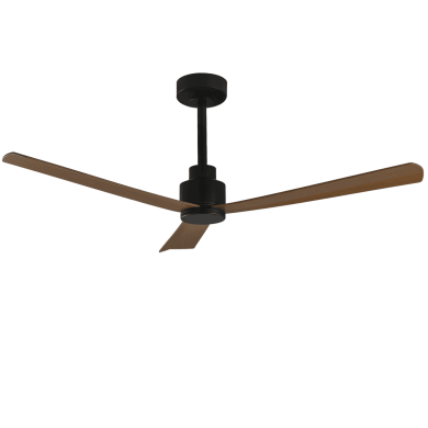 Ventilateur de Plafond Gregal Noir Noyer 132cm ACB V2520041N