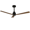 Ventilateur de Plafond Gregal Noir Noyer 132cm ACB V2520041N