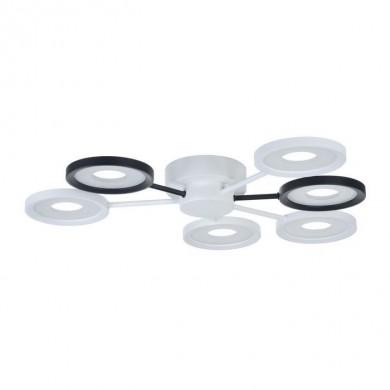 Plafonnier Aprilia Noir et Blanc LEDx72W LED MAY_MOD809-CL-06-72-WB MOD809-CL-06-72-WB Plafonnier Aprilia Noir et Blanc LEDx72W LED MAYTONI MOD809-CL-06-72-WB