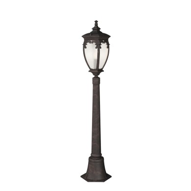 Borne Potelet Extérieur Fleur Bronze antique 60W MAYTONI O414FL-01BZ1