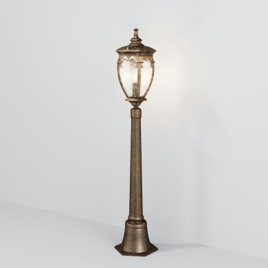 Borne Potelet Extérieur Fleur Noir or 60W MAYTONI O414FL-01GB1