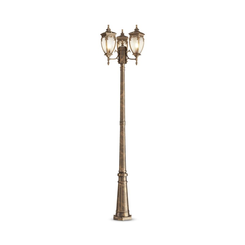 Lampadaire Extérieur Fleur Noir or 3x60W MAYTONI O414FL-03GB