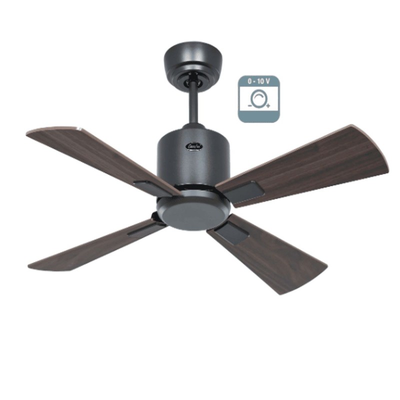 Ventilateur plafond Eco Neo III 92cm Gris Basalte Noyer et Cerisier 0-10 Volts CASAFAN 9520011