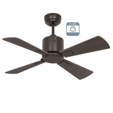 Ventilateur plafond Eco Neo III 92cm Bronze Noyer et Cerisier 0-10 Volts CASAFAN 9490111