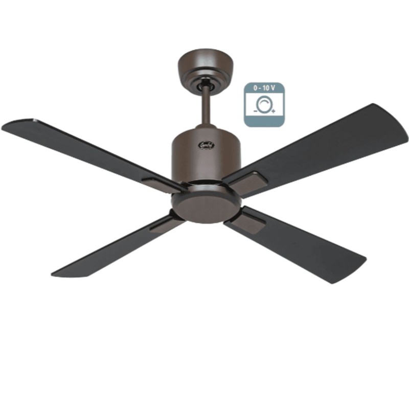 Ventilateur plafond Eco Neo III 103cm Bronze Noir et Teck 0-10 Volts CASAFAN 9491011