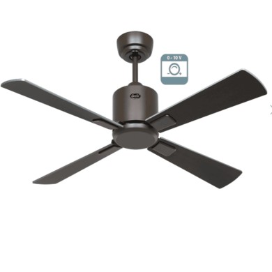 Ventilateur plafond Eco Neo III 103cm Bronze Wengé et Argent 0-10 Volts CASAFAN 9491411