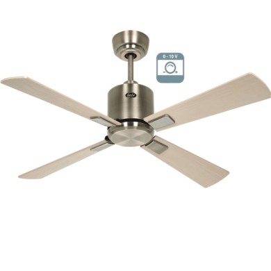 Ventilateur plafond Eco Neo III 103cm Laiton antique Érable et hêtre 0-10 Volts CASAFAN 9441211