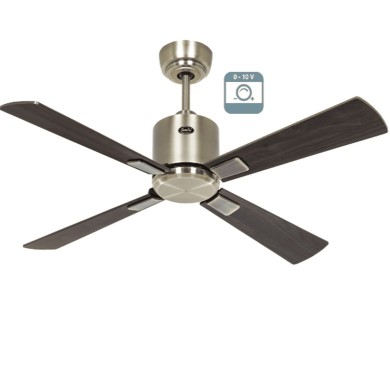 Ventilateur plafond Eco Neo III 103cm Laiton antique Noyer et Cerisier 0-10 Volts CASAFAN 9441111
