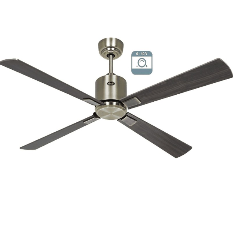 Ventilateur plafond Eco Neo III 132cm Laiton antique Noyer et Cerisier 0-10 Volts CASAFAN 9442121