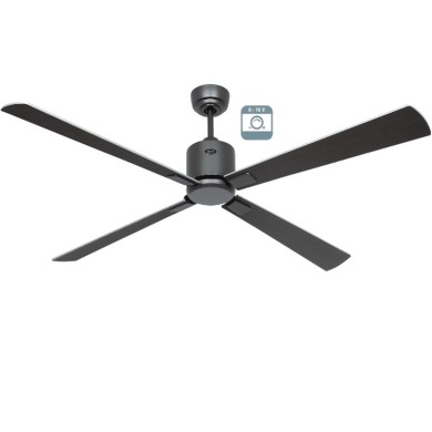 Ventilateur plafond Eco Neo III 152cm Gris Basalte Wengé et Argent 0-10 Volts CASAFAN 9523371