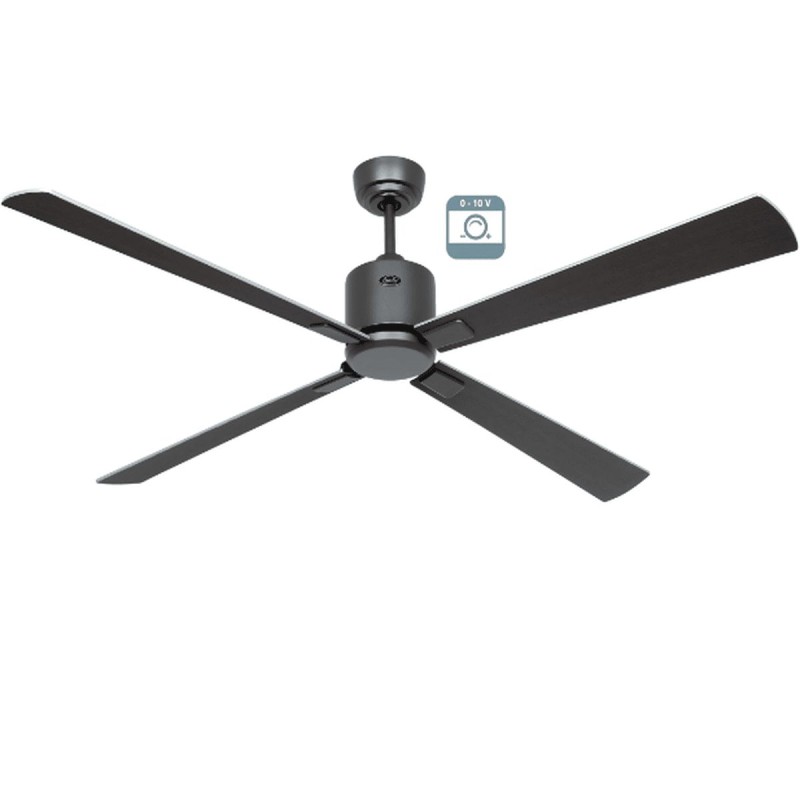 Ventilateur plafond Eco Neo III 152cm Gris Basalte Wengé et Argent 0-10 Volts CASAFAN 9523371