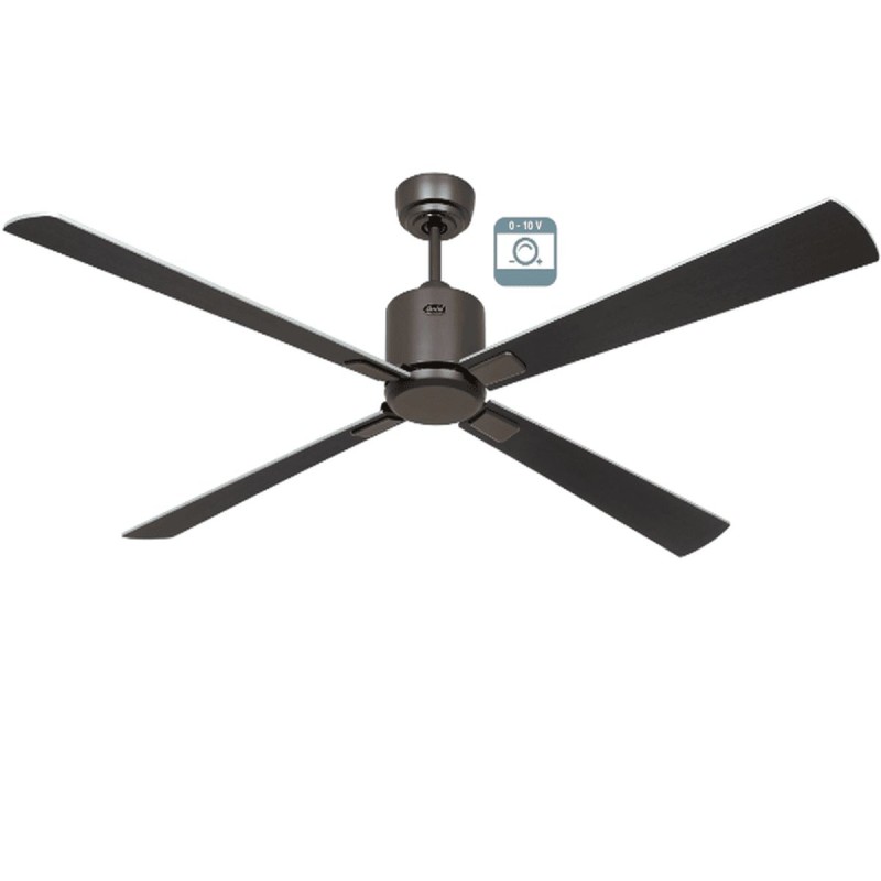 Ventilateur plafond Eco Neo III 152cm Bronze Wengé et Argent 0-10 Volts CASAFAN 9493371