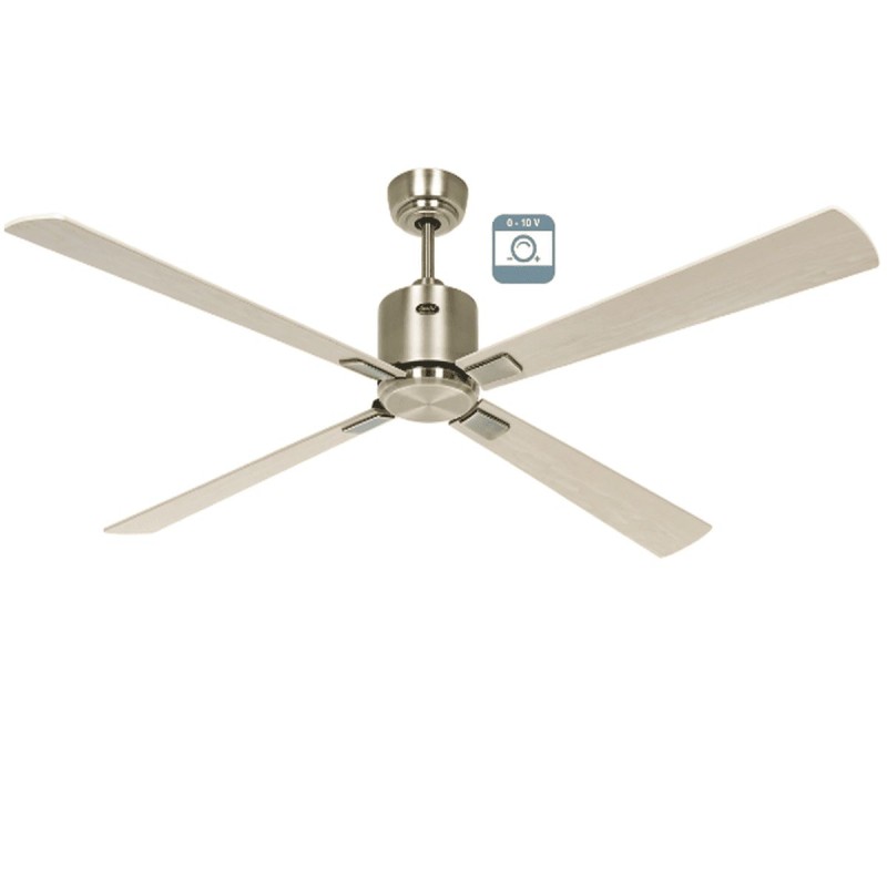 Ventilateur plafond Eco Neo III 152cm Laiton antique Érable et hêtre 0-10 Volts CASAFAN 9443231