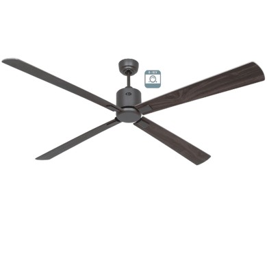 Ventilateur plafond Eco Neo III 180cm Gris Basalte Noyer et Cerisier 0-10 Volts CASAFAN 9524151